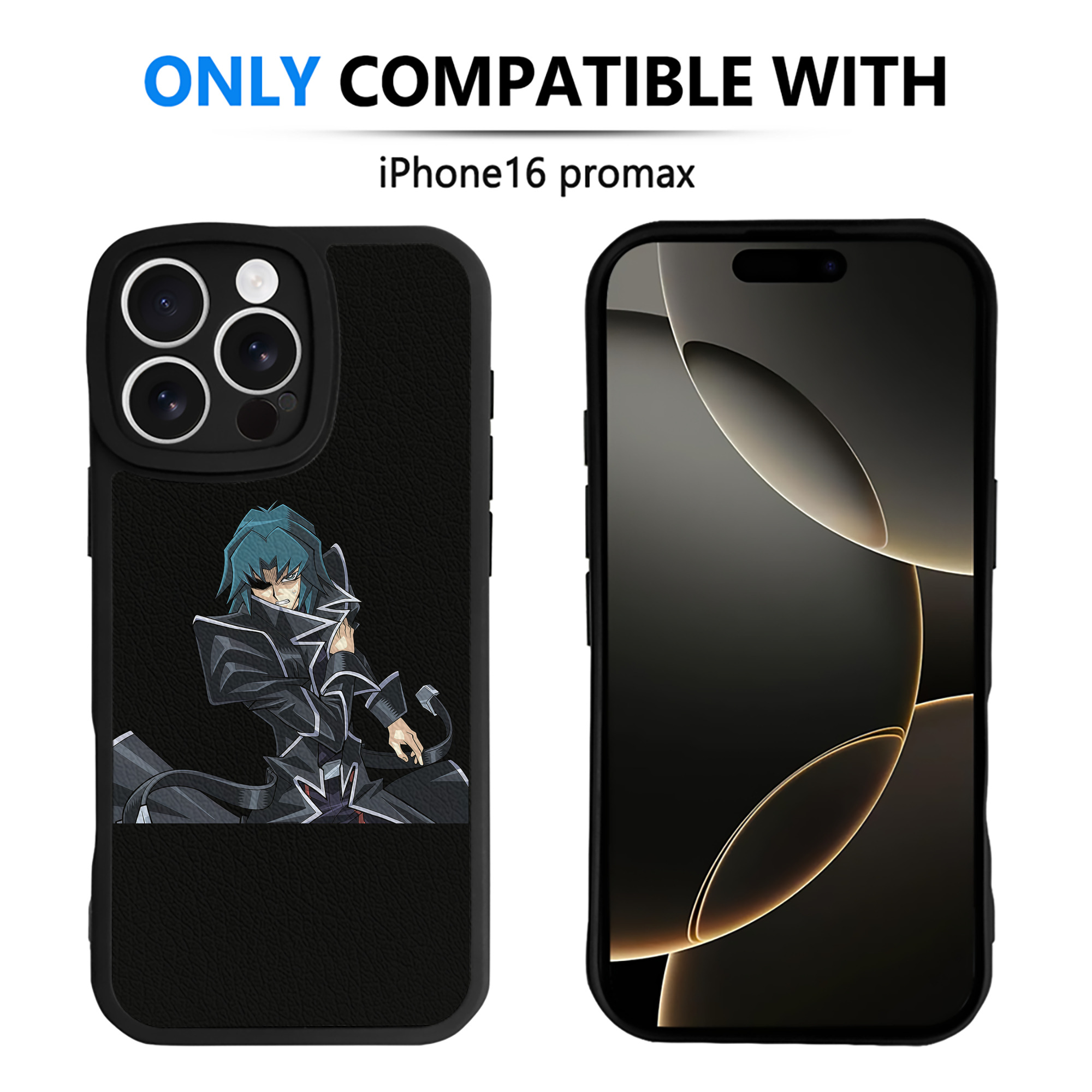 （画像用） 遊☆戯☆王 Yu-Gi-Oh! 【iPhone 16シリーズ対応】シリコンスマホケース（レザー調） 材質：シリコン